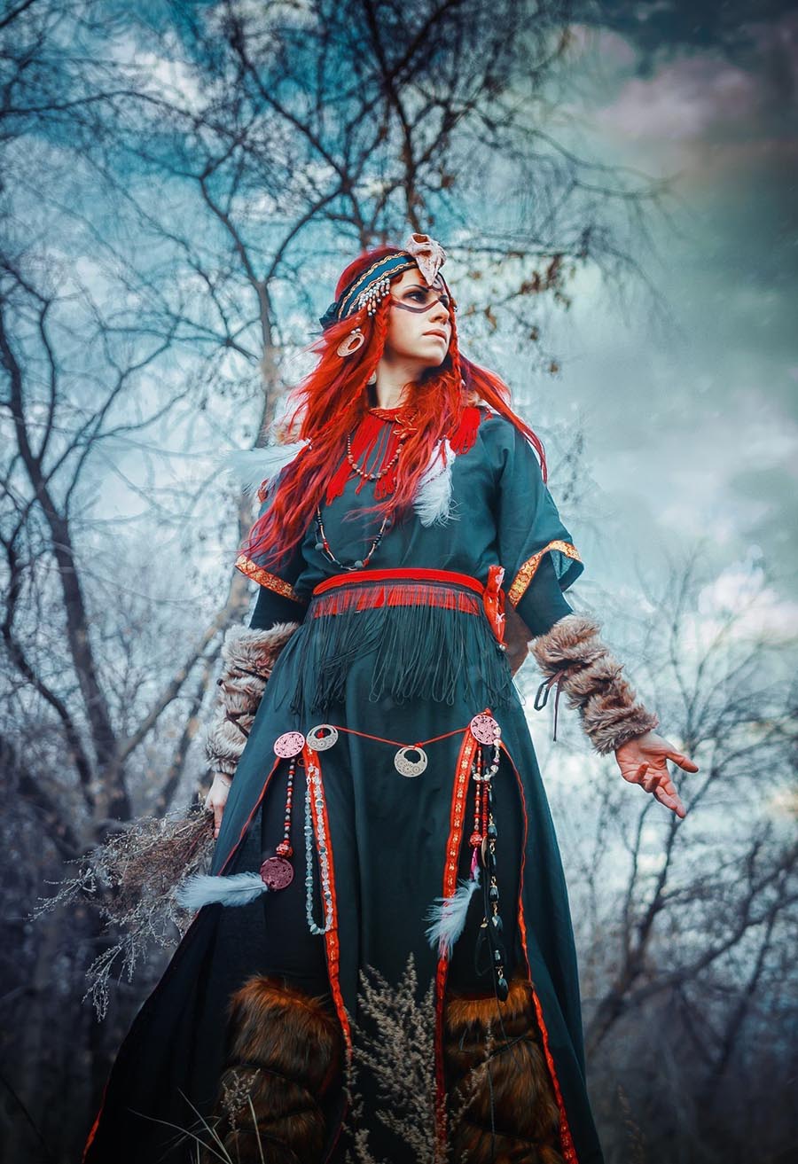 Girls in Slavic costumes underwear in Funabashi